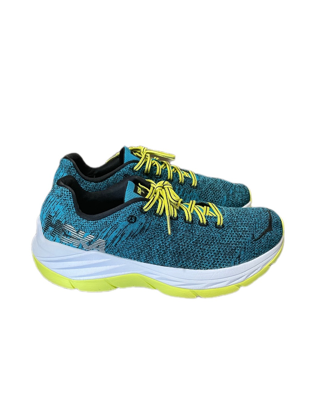 Hoka One One Men's Shoes Mach Profly Running Shoe Blue/White Size 9.5 Athletic
